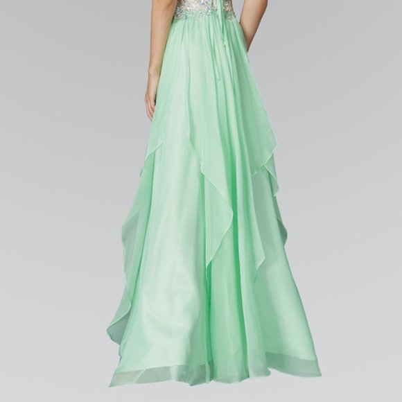 Sweetheart Neck Sequin Bodice Prom Dress GSGL2092 - Picture 7 of 9